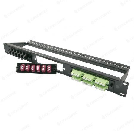 Simplified 1U 19" LGX Format Fiber Patch Panel With Rear Cable Management